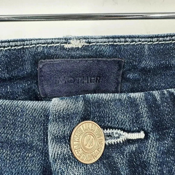 MOTHER High Waisted Looker Ankle Fray in Close To The Edge size 25 B1126 - Picture 5 of 6